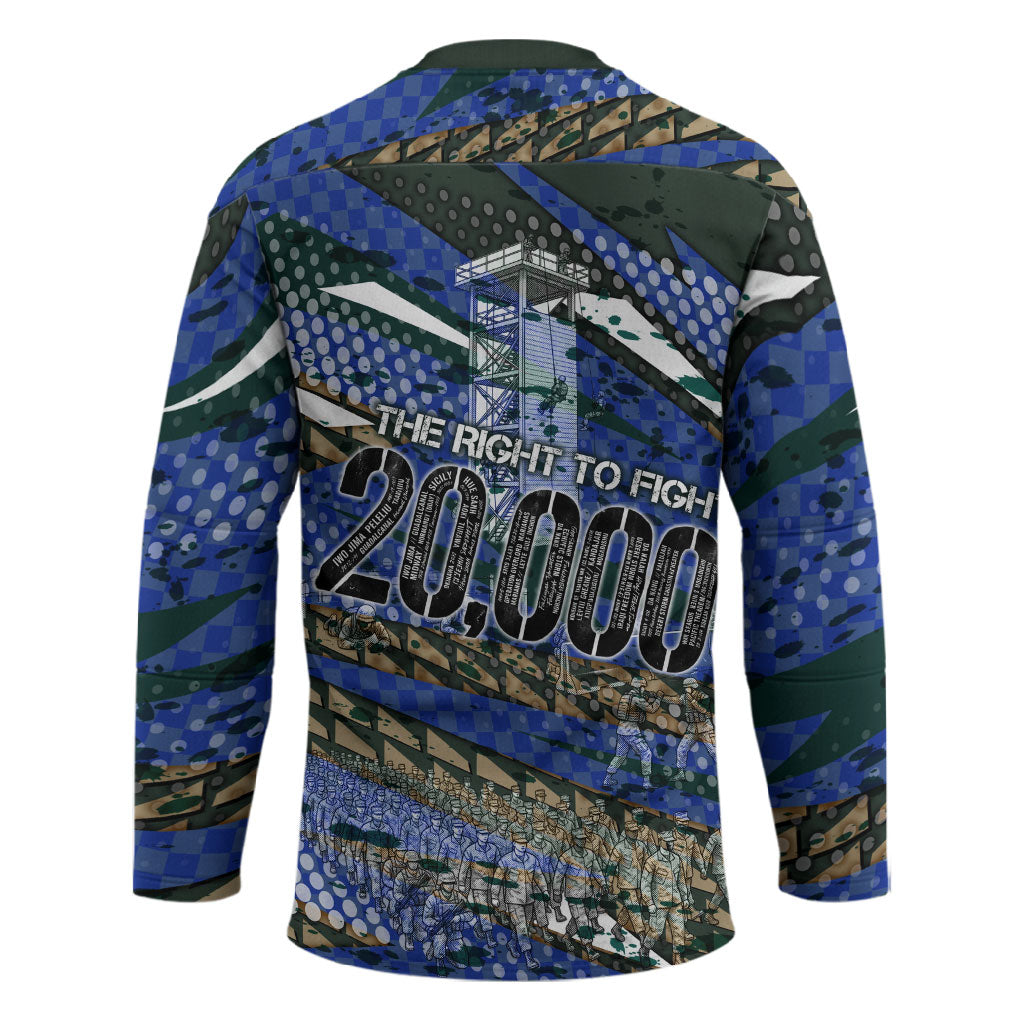 Montford Point Marines 1940s Est Hockey Jersey The Right To Fight 20000 Military Camouflage Art