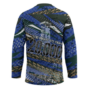 Montford Point Marines 1940s Est Hockey Jersey The Right To Fight 20000 Military Camouflage Art