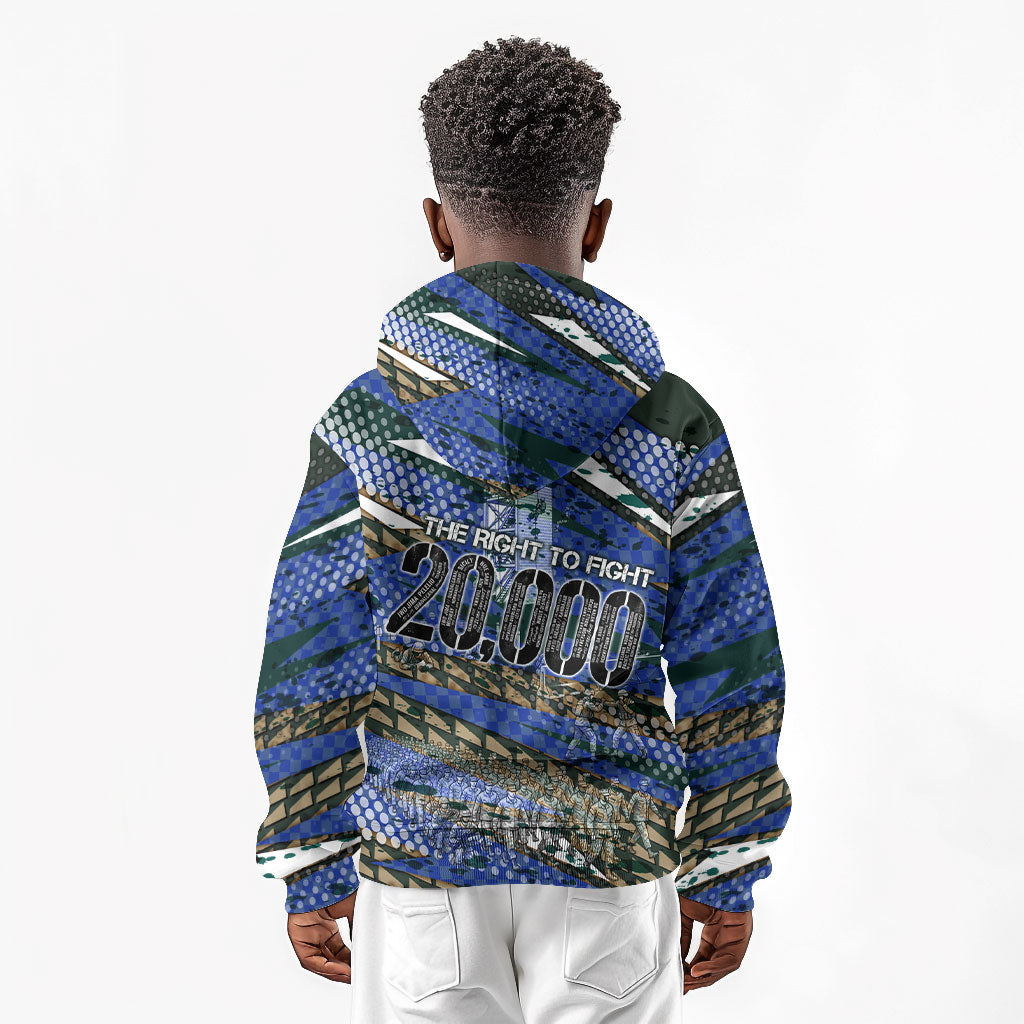 Montford Point Marines 1940s Est Kid Hoodie The Right To Fight 20000 Military Camouflage Art