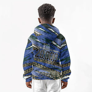 Montford Point Marines 1940s Est Kid Hoodie The Right To Fight 20000 Military Camouflage Art