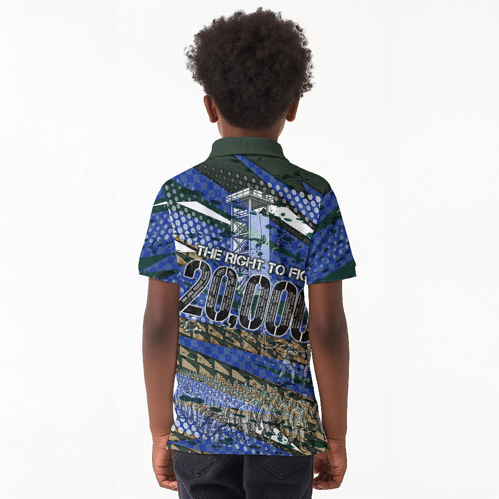 Montford Point Marines 1940s Est Kid Polo Shirt The Right To Fight 20000 Military Camouflage Art