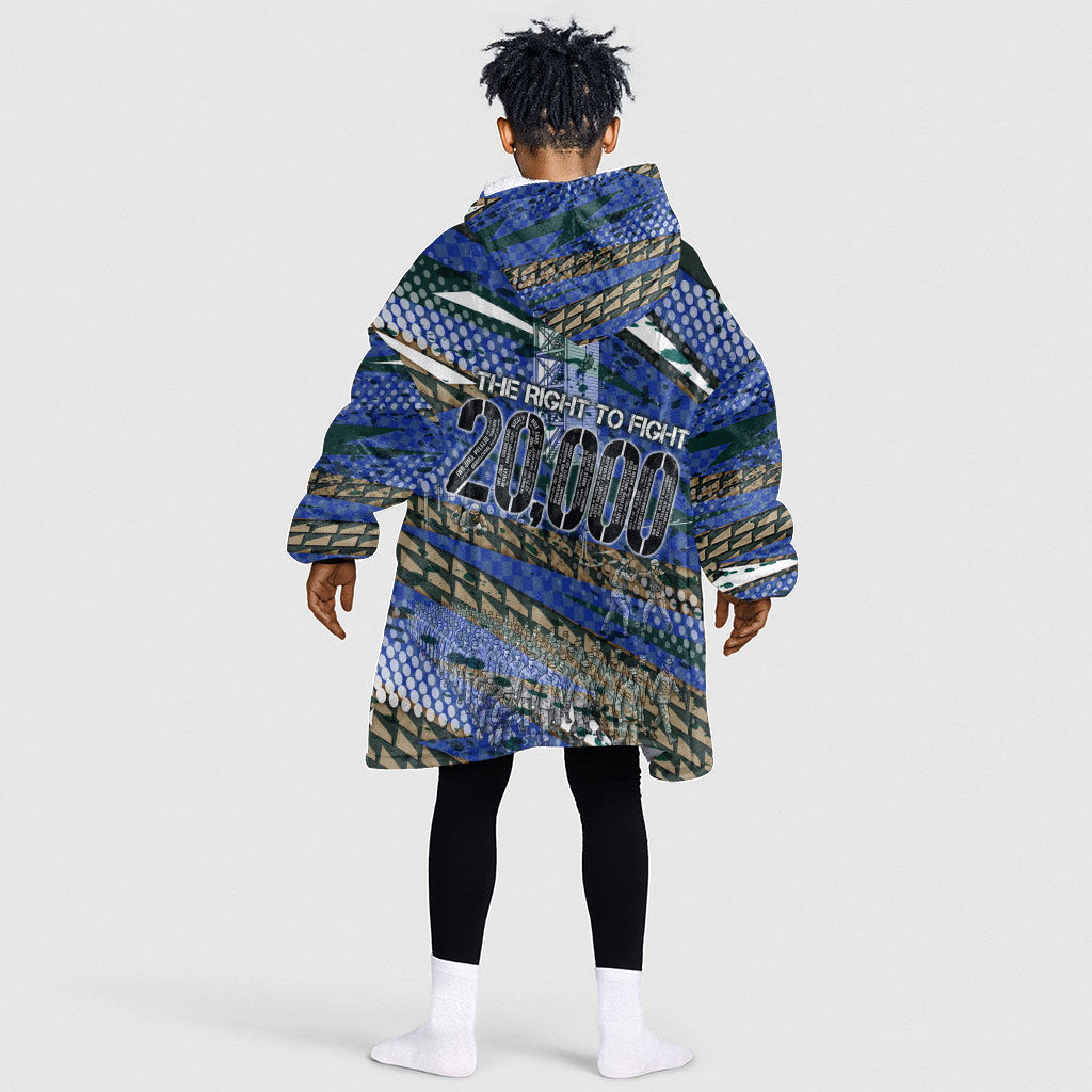 Montford Point Marines 1940s Est Kid Wearable Blanket Hoodie The Right To Fight 20000 Military Camouflage Art