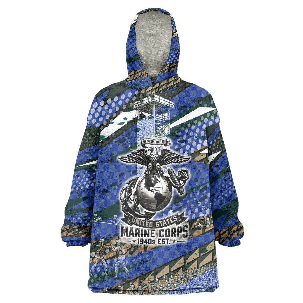 Montford Point Marines 1940s Est Kid Wearable Blanket Hoodie The Right To Fight 20000 Military Camouflage Art
