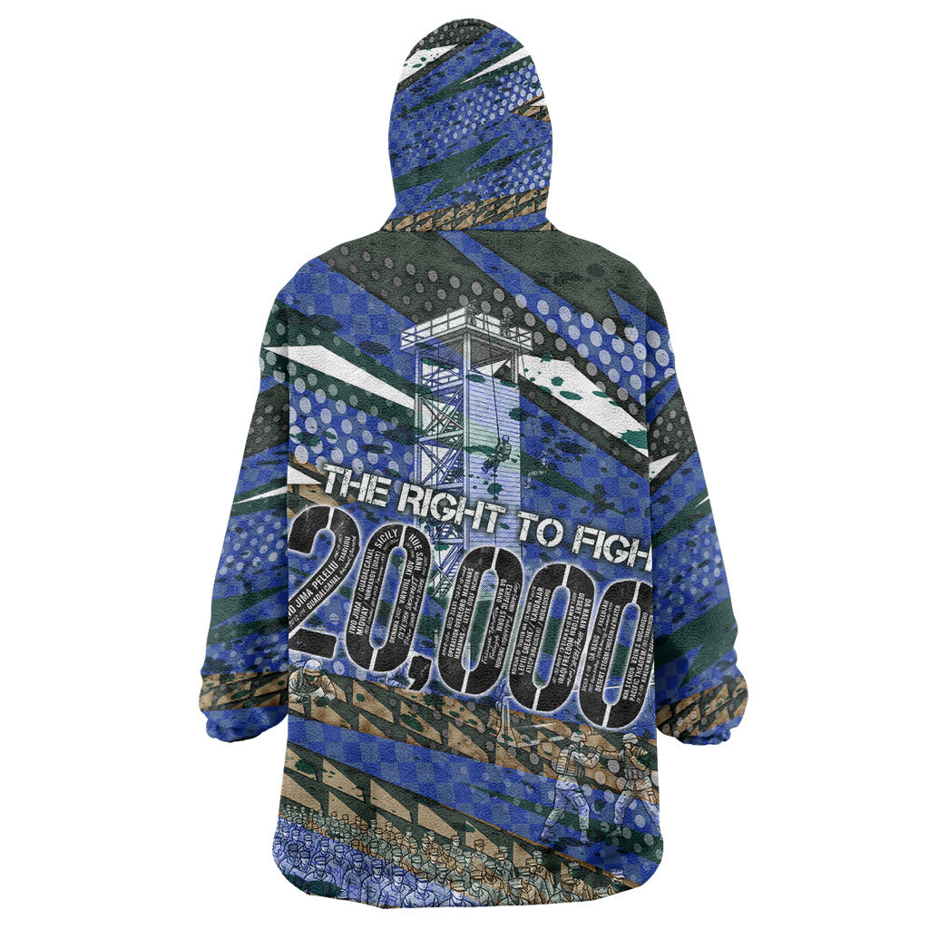 Montford Point Marines 1940s Est Kid Wearable Blanket Hoodie The Right To Fight 20000 Military Camouflage Art