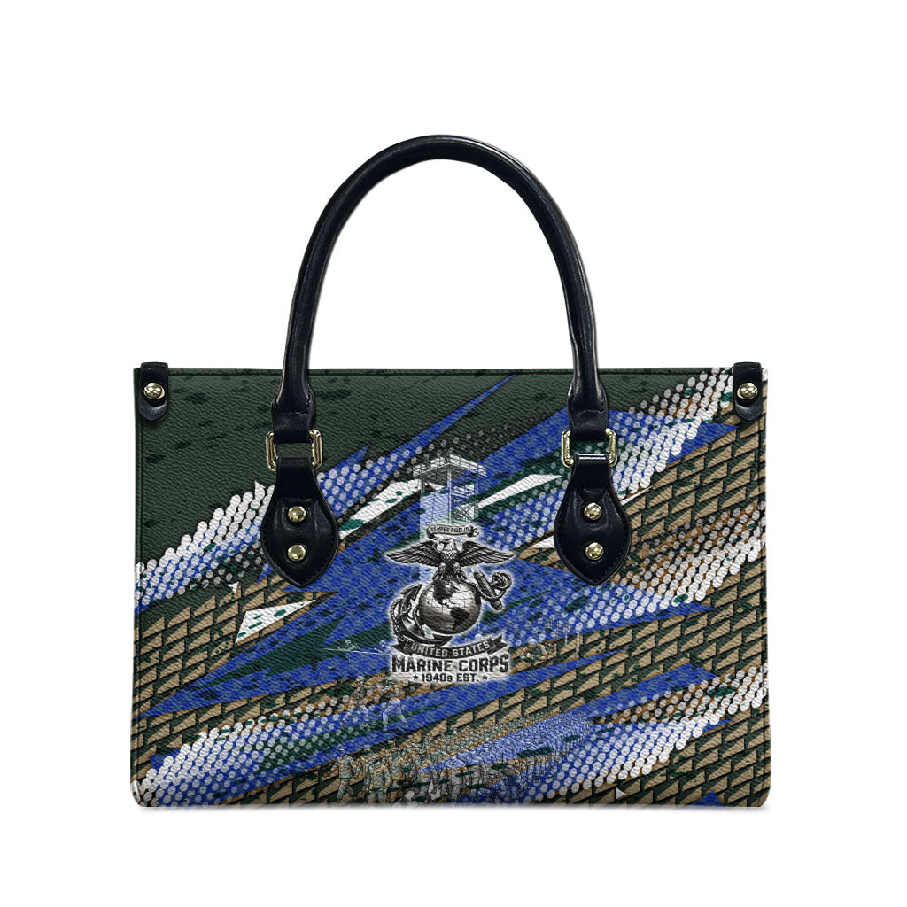 Montford Point Marines 1940s Est Leather Bag The Right To Fight 20000 Military Camouflage Art