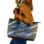 Montford Point Marines 1940s Est Leather Tote Bag The Right To Fight 20000 Military Camouflage Art