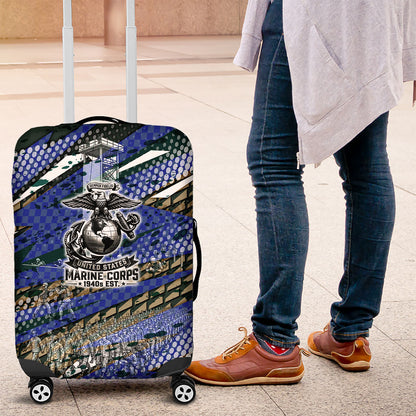 Montford Point Marines 1940s Est Luggage Cover The Right To Fight 20000 Military Camouflage Art