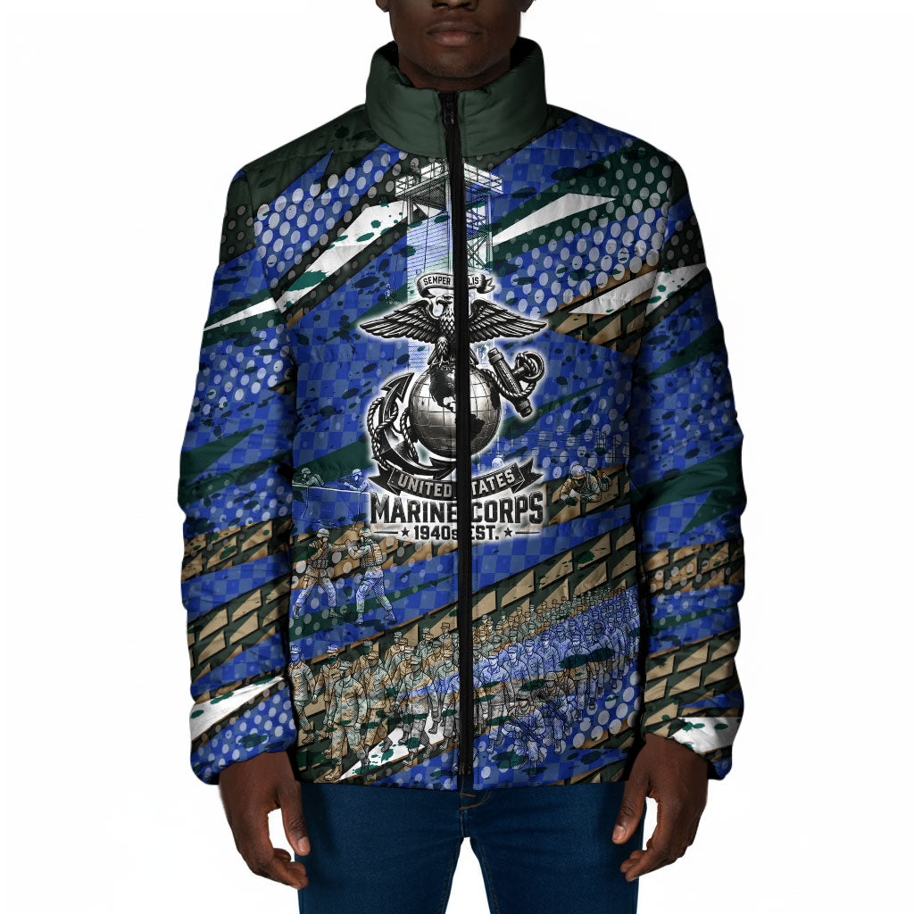 Montford Point Marines 1940s Est Padded Jacket The Right To Fight 20000 Military Camouflage Art
