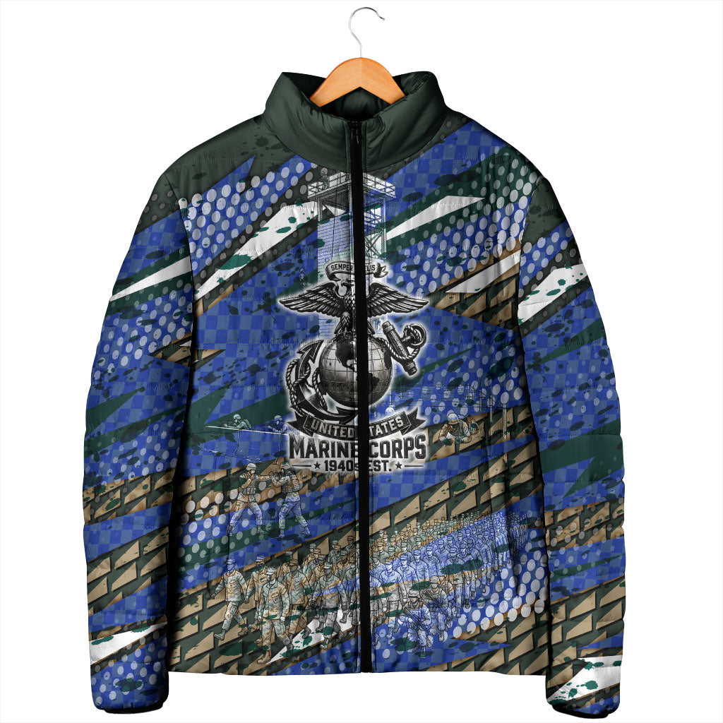 Montford Point Marines 1940s Est Padded Jacket The Right To Fight 20000 Military Camouflage Art
