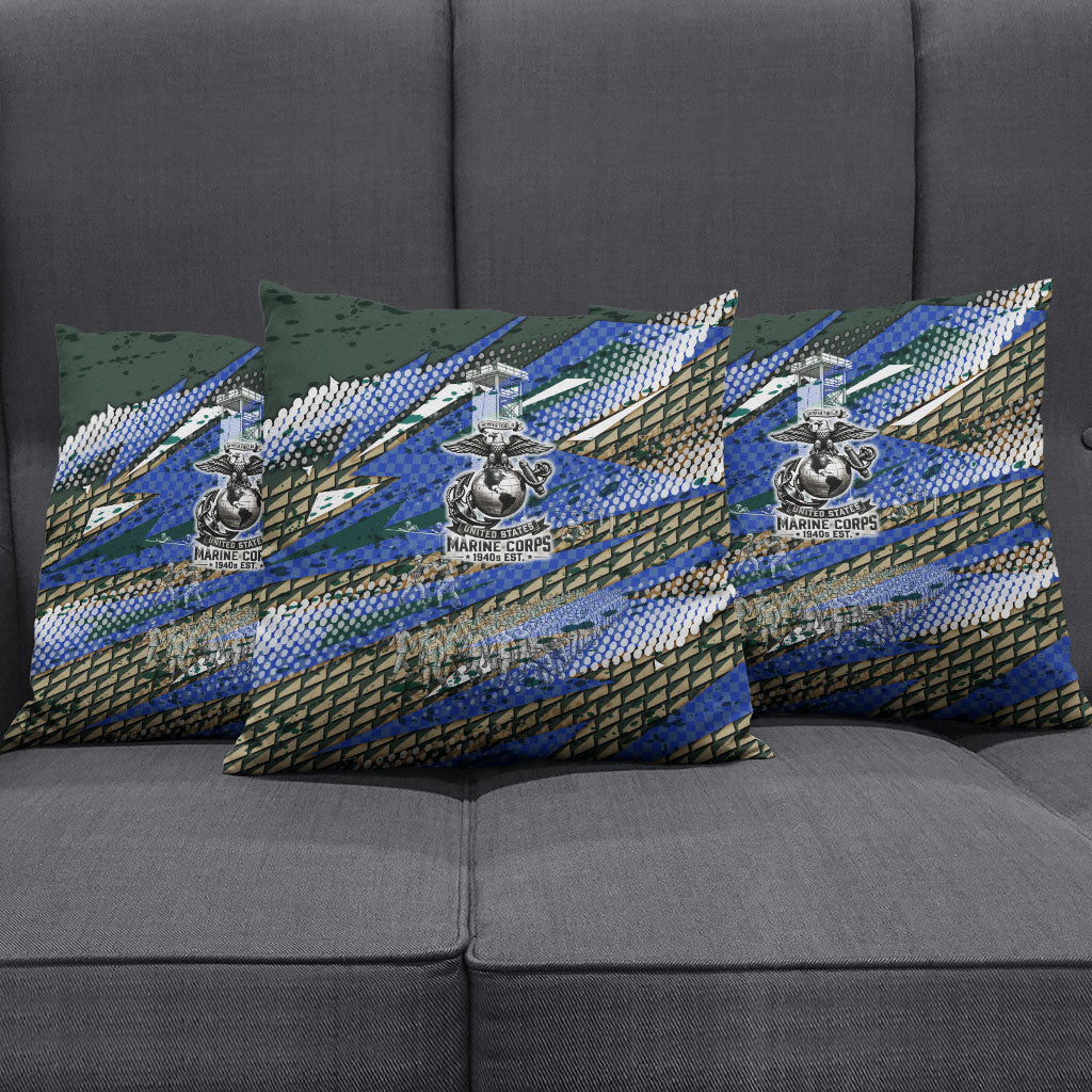 Montford Point Marines 1940s Est Pillow Cover The Right To Fight 20000 Military Camouflage Art
