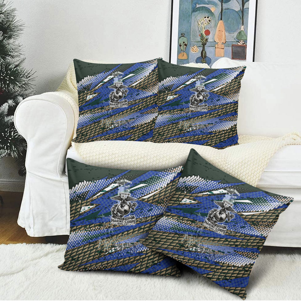 Montford Point Marines 1940s Est Pillow Cover The Right To Fight 20000 Military Camouflage Art