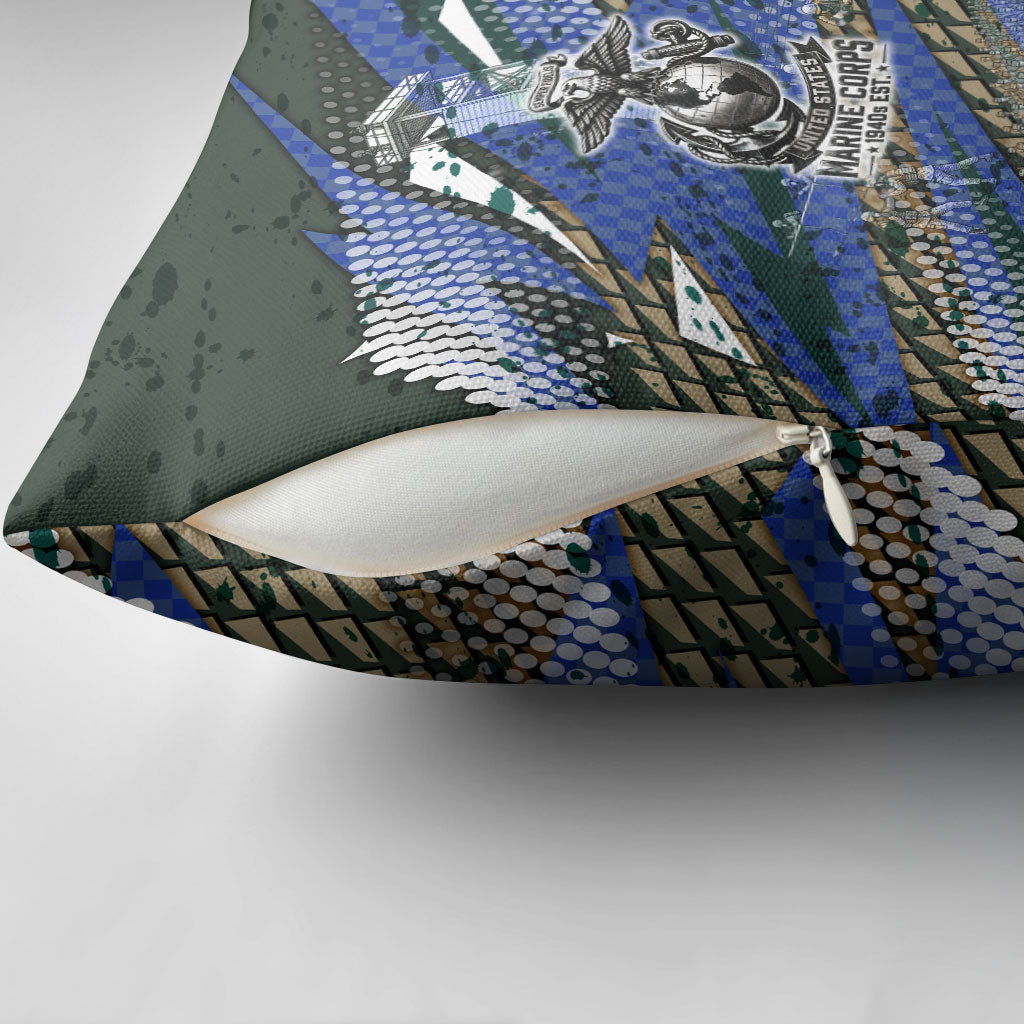 Montford Point Marines 1940s Est Pillow Cover The Right To Fight 20000 Military Camouflage Art
