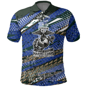 Montford Point Marines 1940s Est Polo Shirt The Right To Fight 20000 Military Camouflage Art