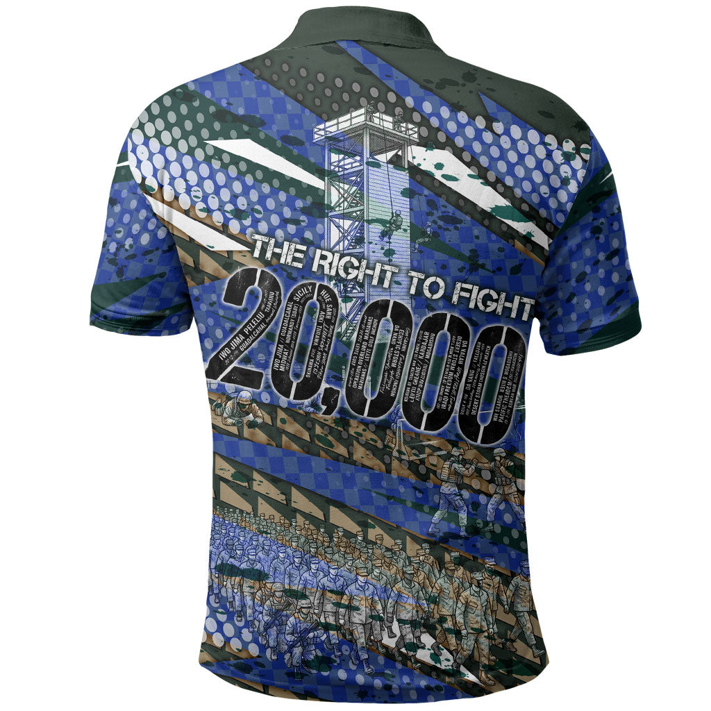 Montford Point Marines 1940s Est Polo Shirt The Right To Fight 20000 Military Camouflage Art