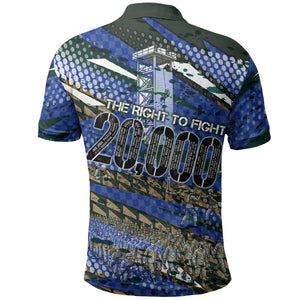 Montford Point Marines 1940s Est Polo Shirt The Right To Fight 20000 Military Camouflage Art