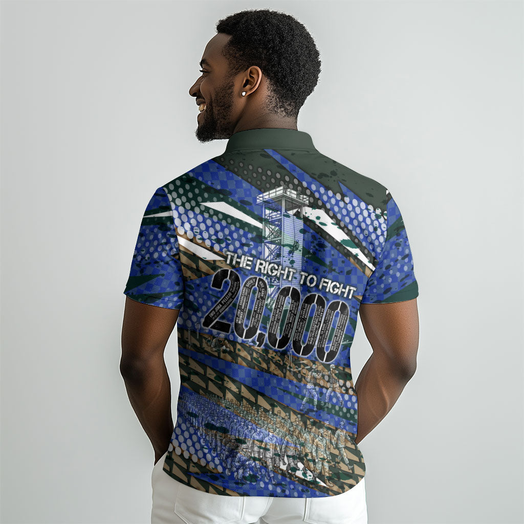 Montford Point Marines 1940s Est Polo Shirt The Right To Fight 20000 Military Camouflage Art
