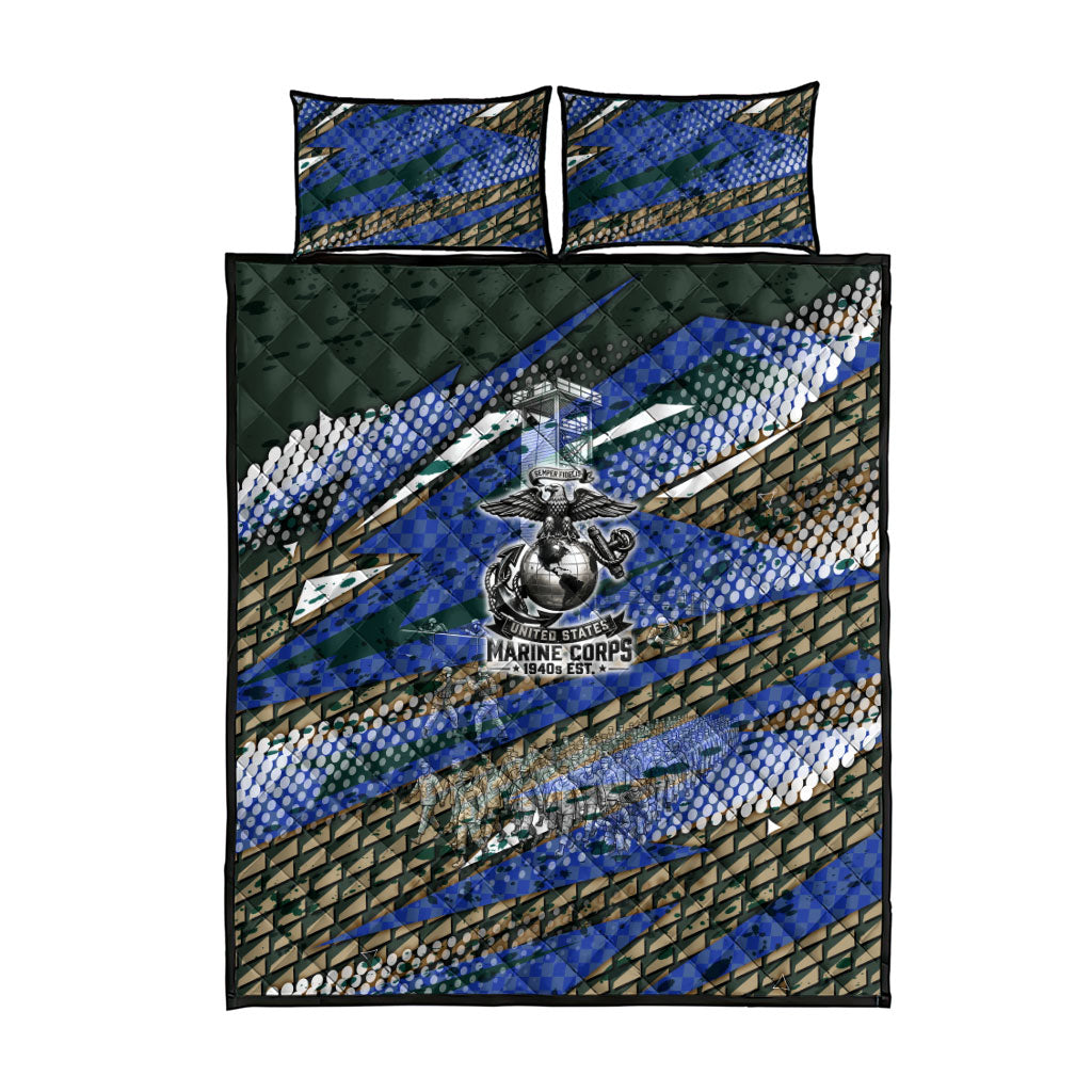 Montford Point Marines 1940s Est Quilt Bed Set The Right To Fight 20000 Military Camouflage Art