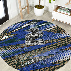 Montford Point Marines 1940s Est Round Carpet The Right To Fight 20000 Military Camouflage Art