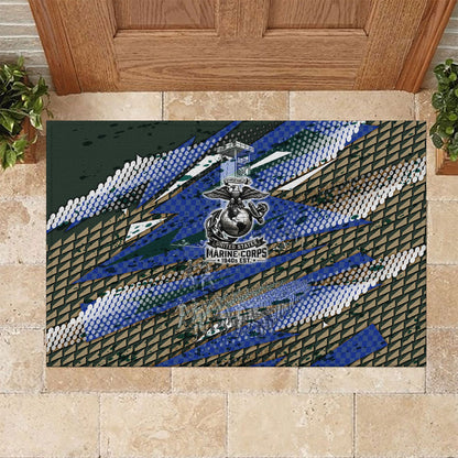 Montford Point Marines 1940s Est Rubber Doormat The Right To Fight 20000 Military Camouflage Art