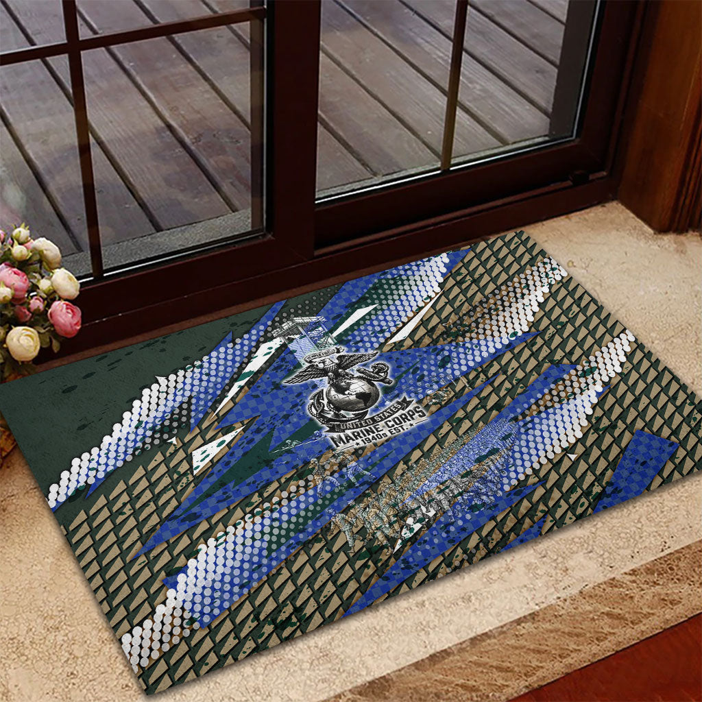 Montford Point Marines 1940s Est Rubber Doormat The Right To Fight 20000 Military Camouflage Art