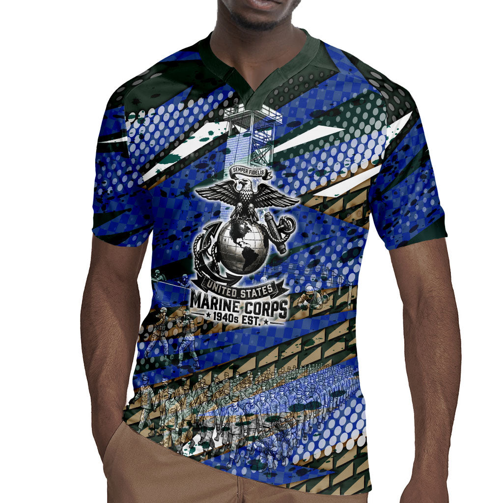 Montford Point Marines 1940s Est Rugby Jersey The Right To Fight 20000 Military Camouflage Art