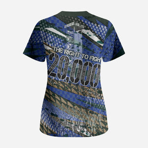 Montford Point Marines 1940s Est Scrub Top The Right To Fight 20000 Military Camouflage Art
