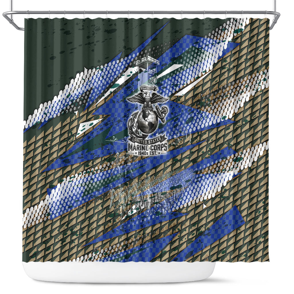 Montford Point Marines 1940s Est Shower Curtain The Right To Fight 20000 Military Camouflage Art