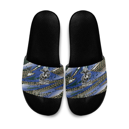 Montford Point Marines 1940s Est Slide Sandals The Right To Fight 20000 Military Camouflage Art