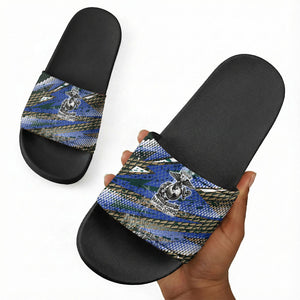 Montford Point Marines 1940s Est Slide Sandals The Right To Fight 20000 Military Camouflage Art