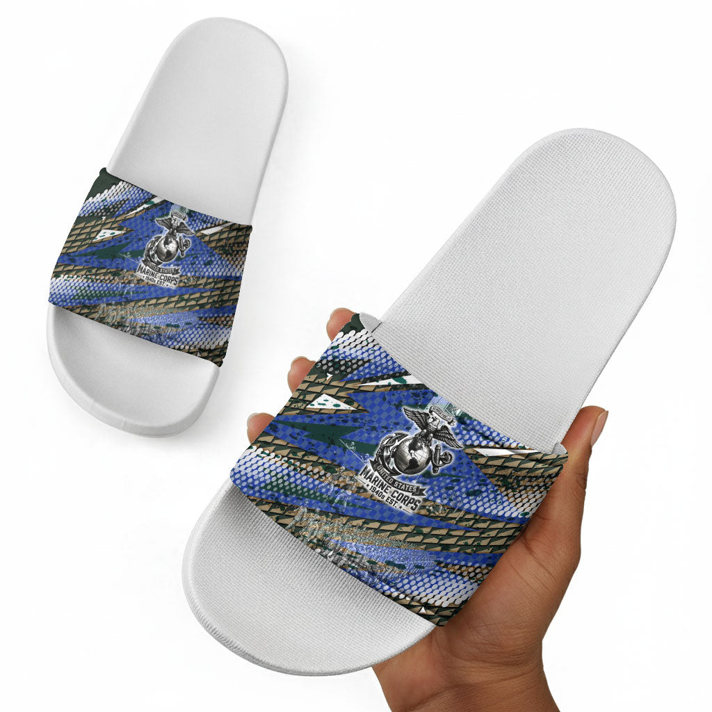 Montford Point Marines 1940s Est Slide Sandals The Right To Fight 20000 Military Camouflage Art