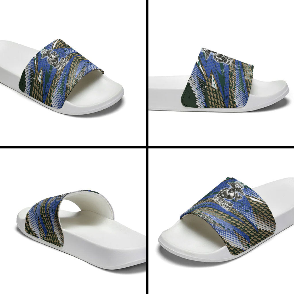 Montford Point Marines 1940s Est Slide Sandals The Right To Fight 20000 Military Camouflage Art