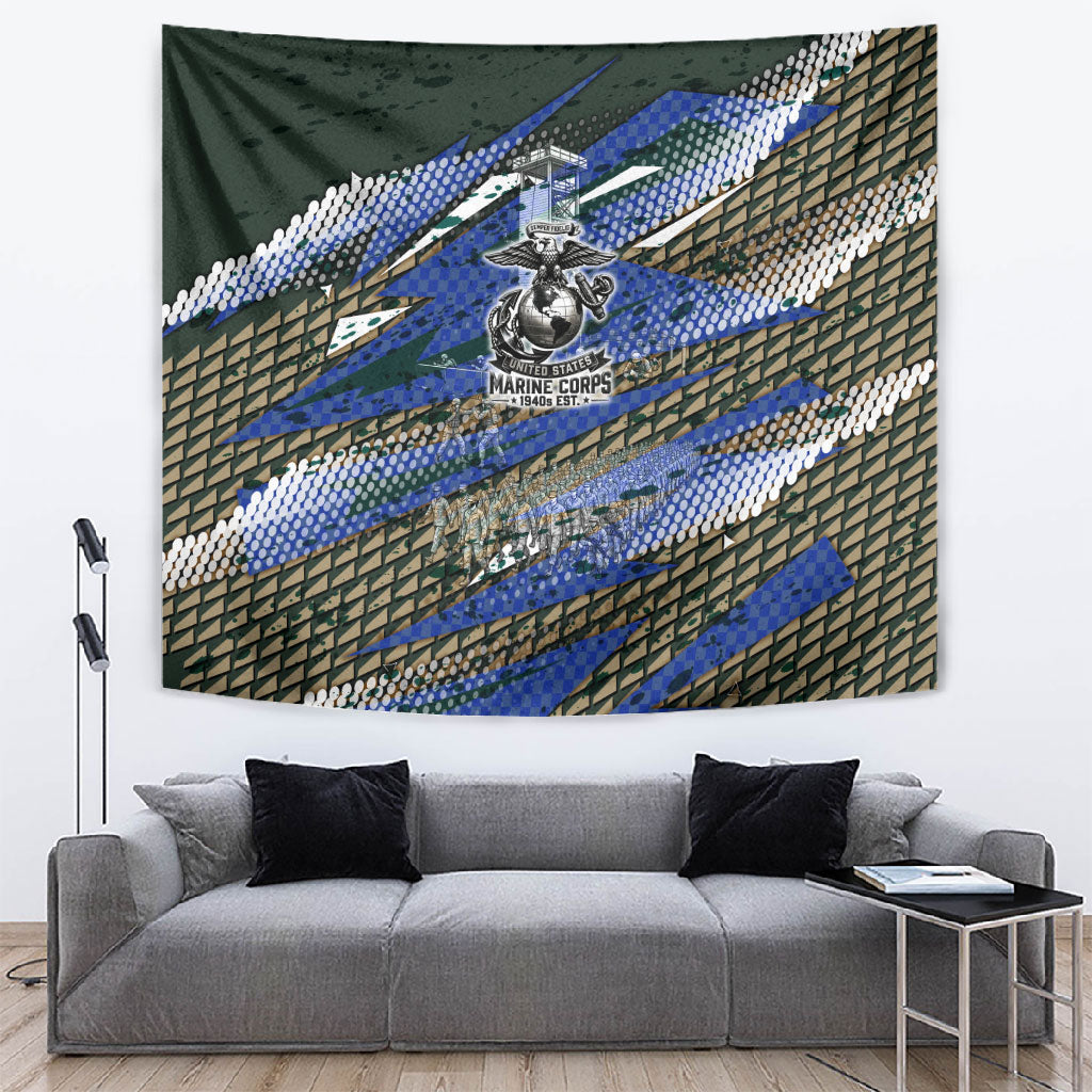 Montford Point Marines 1940s Est Tapestry The Right To Fight 20000 Military Camouflage Art