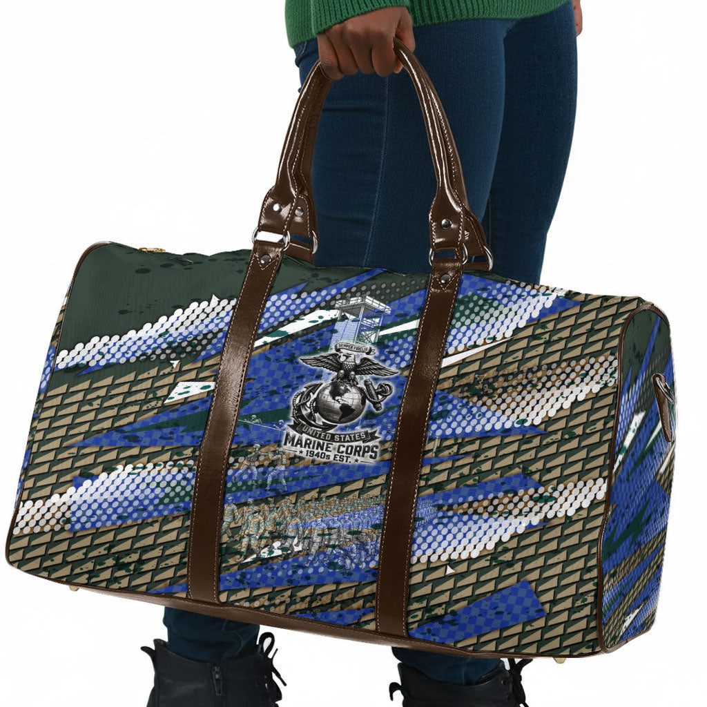 Montford Point Marines 1940s Est Travel Bag The Right To Fight 20000 Military Camouflage Art