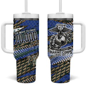 Montford Point Marines 1940s Est Tumbler With Handle The Right To Fight 20000 Military Camouflage Art