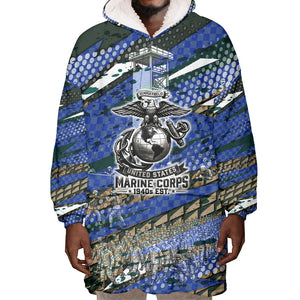 Montford Point Marines 1940s Est Wearable Blanket Hoodie The Right To Fight 20000 Military Camouflage Art