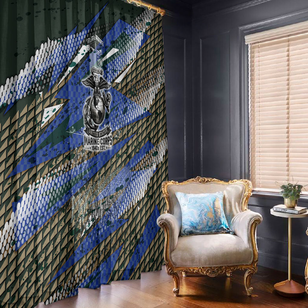 Montford Point Marines 1940s Est Window Curtain The Right To Fight 20000 Military Camouflage Art