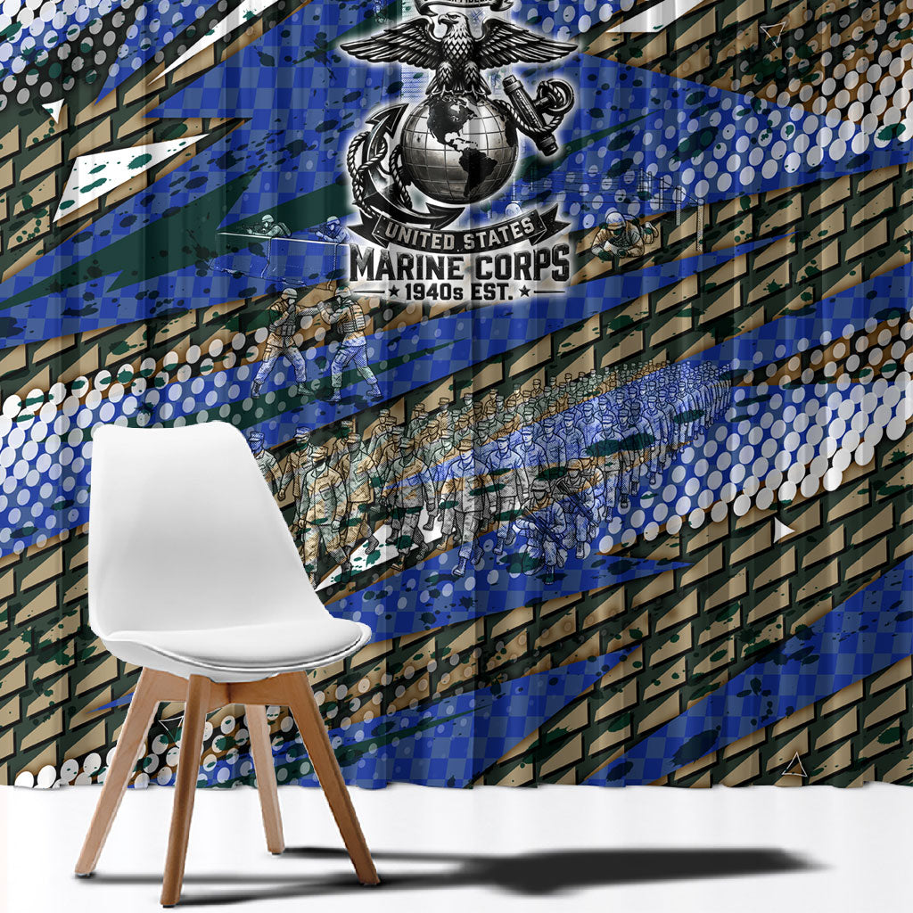 Montford Point Marines 1940s Est Window Curtain The Right To Fight 20000 Military Camouflage Art