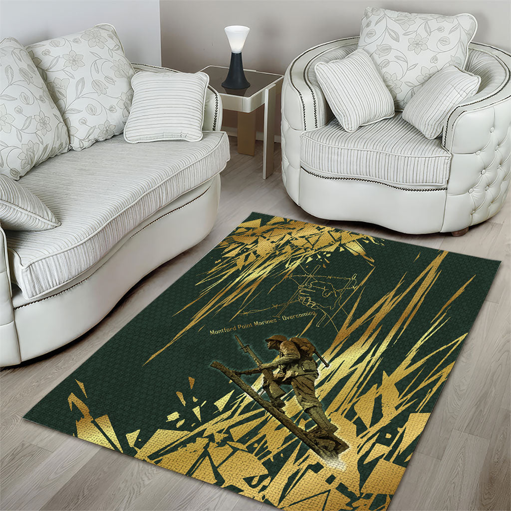 Montford Point Marines Overcoming Area Rug Military History Camouflage Art