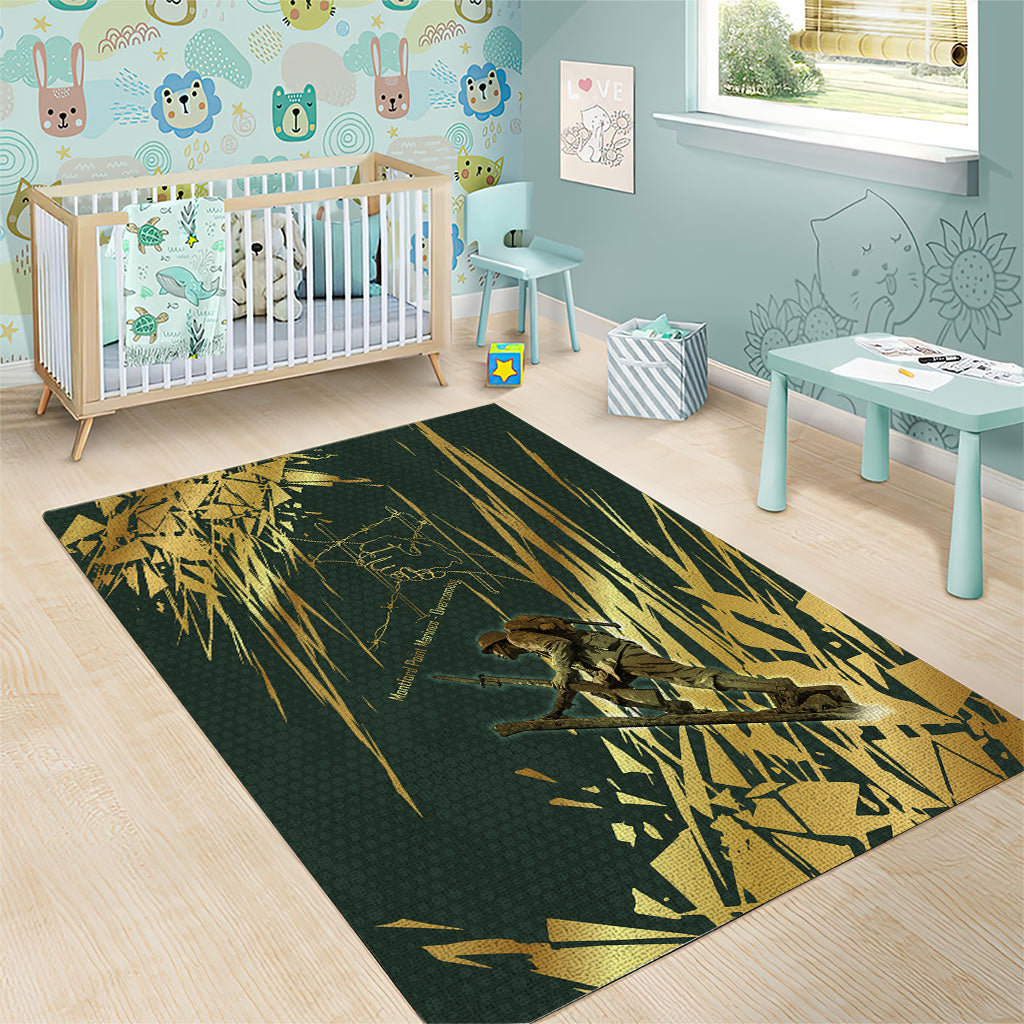 Montford Point Marines Overcoming Area Rug Military History Camouflage Art