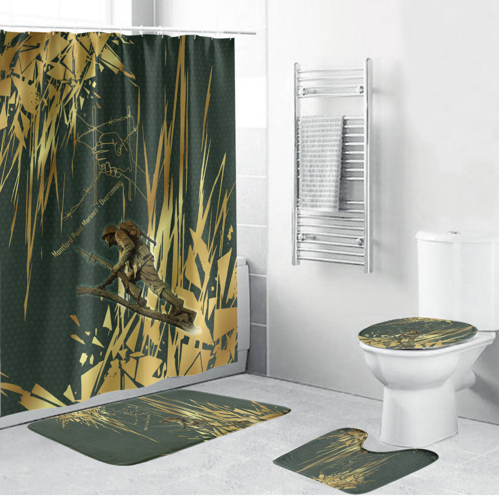 Montford Point Marines Overcoming Bathroom Set Military History Camouflage Art