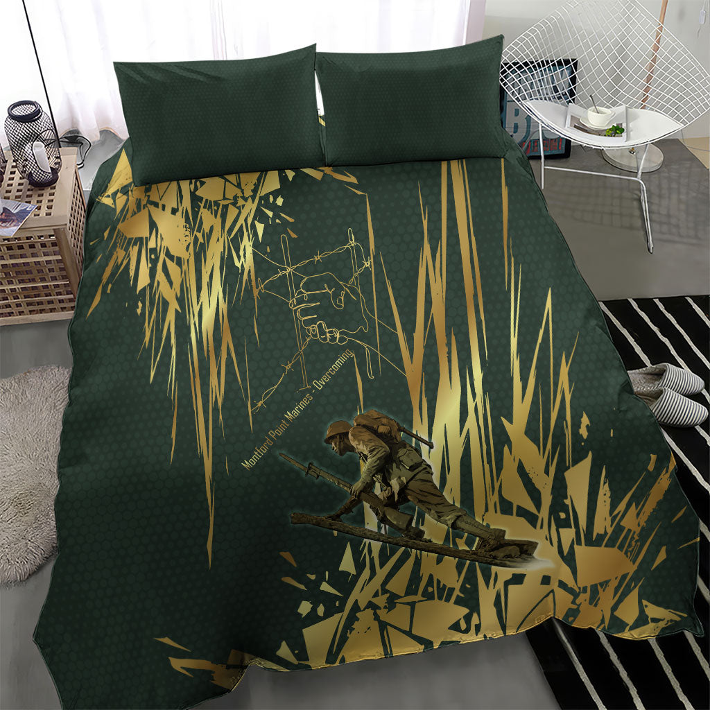 Montford Point Marines Overcoming Bedding Set Military History Camouflage Art