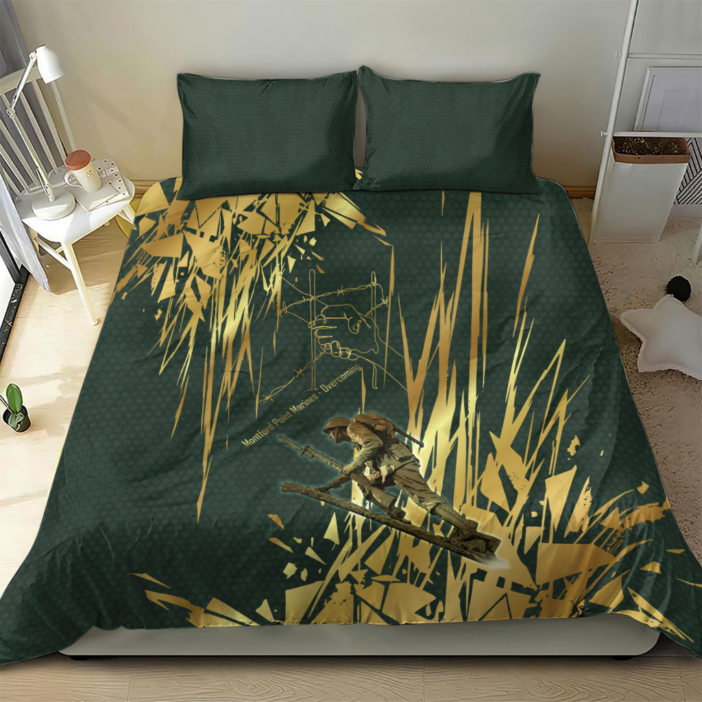 Montford Point Marines Overcoming Bedding Set Military History Camouflage Art