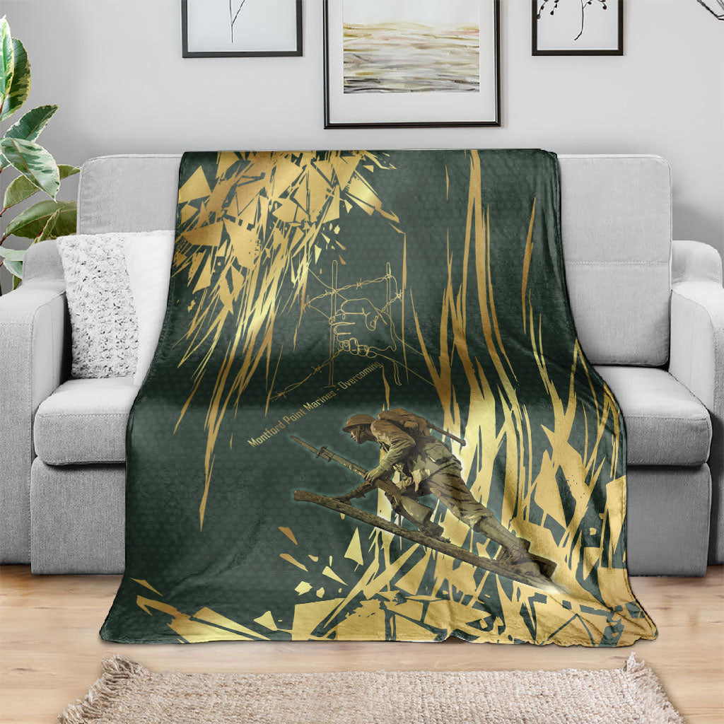 Montford Point Marines Overcoming Blanket Military History Camouflage Art