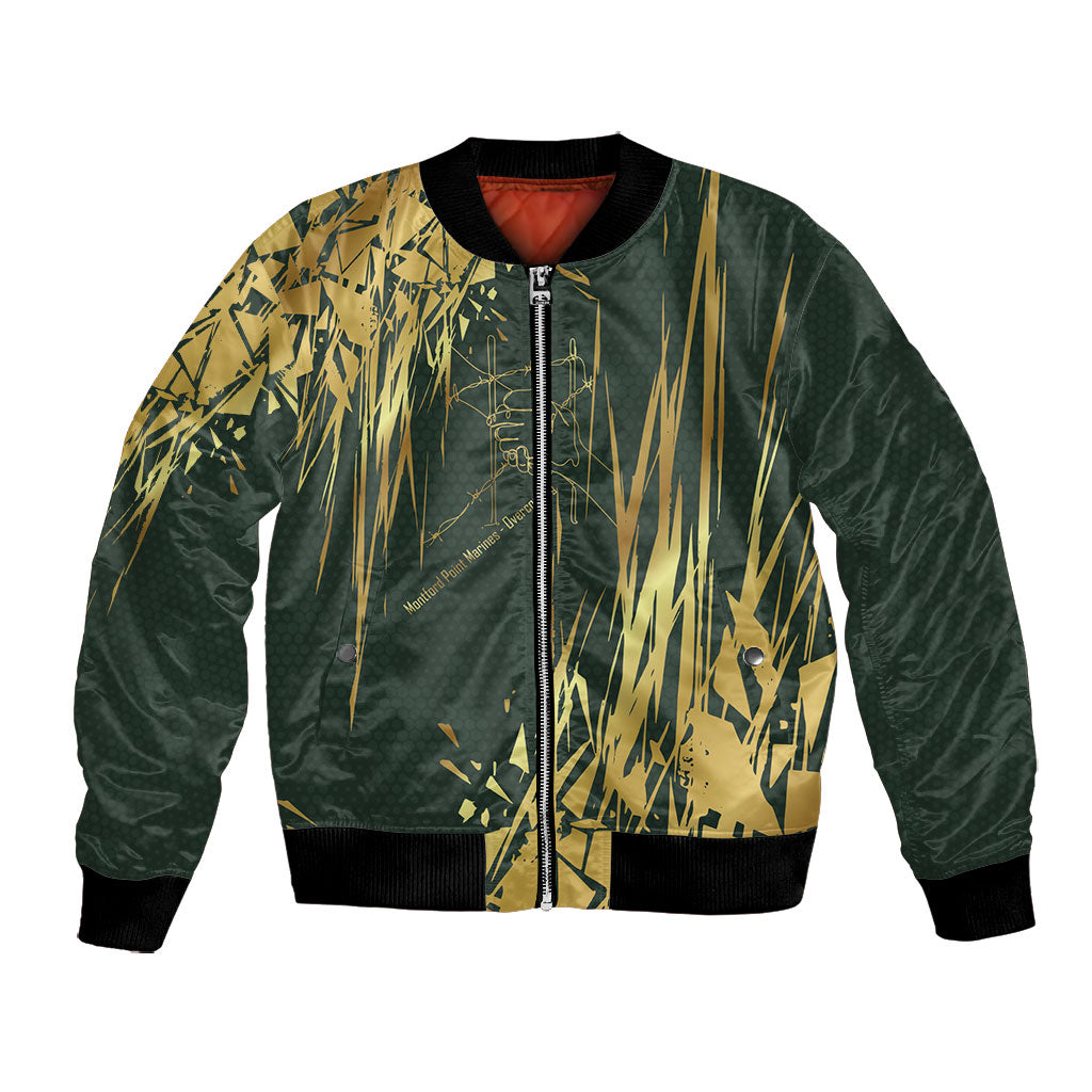 Montford Point Marines Overcoming Bomber Jacket Military History Camouflage Art