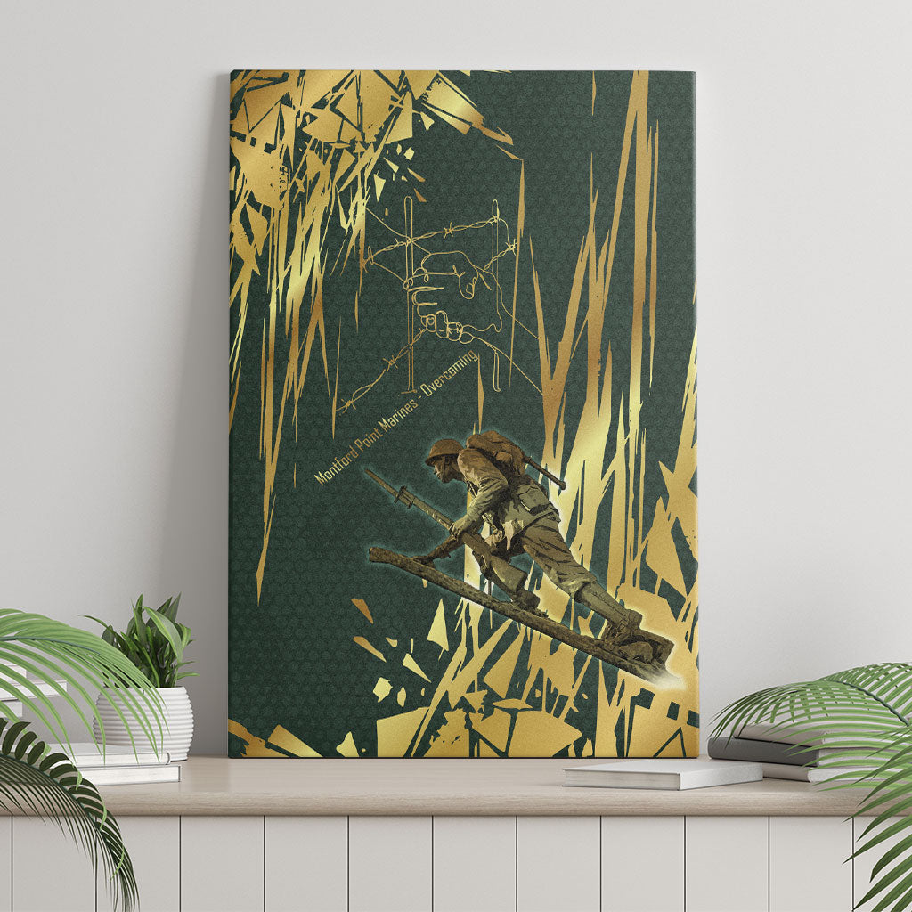 Montford Point Marines Overcoming Canvas Wall Art Military History Camouflage Art