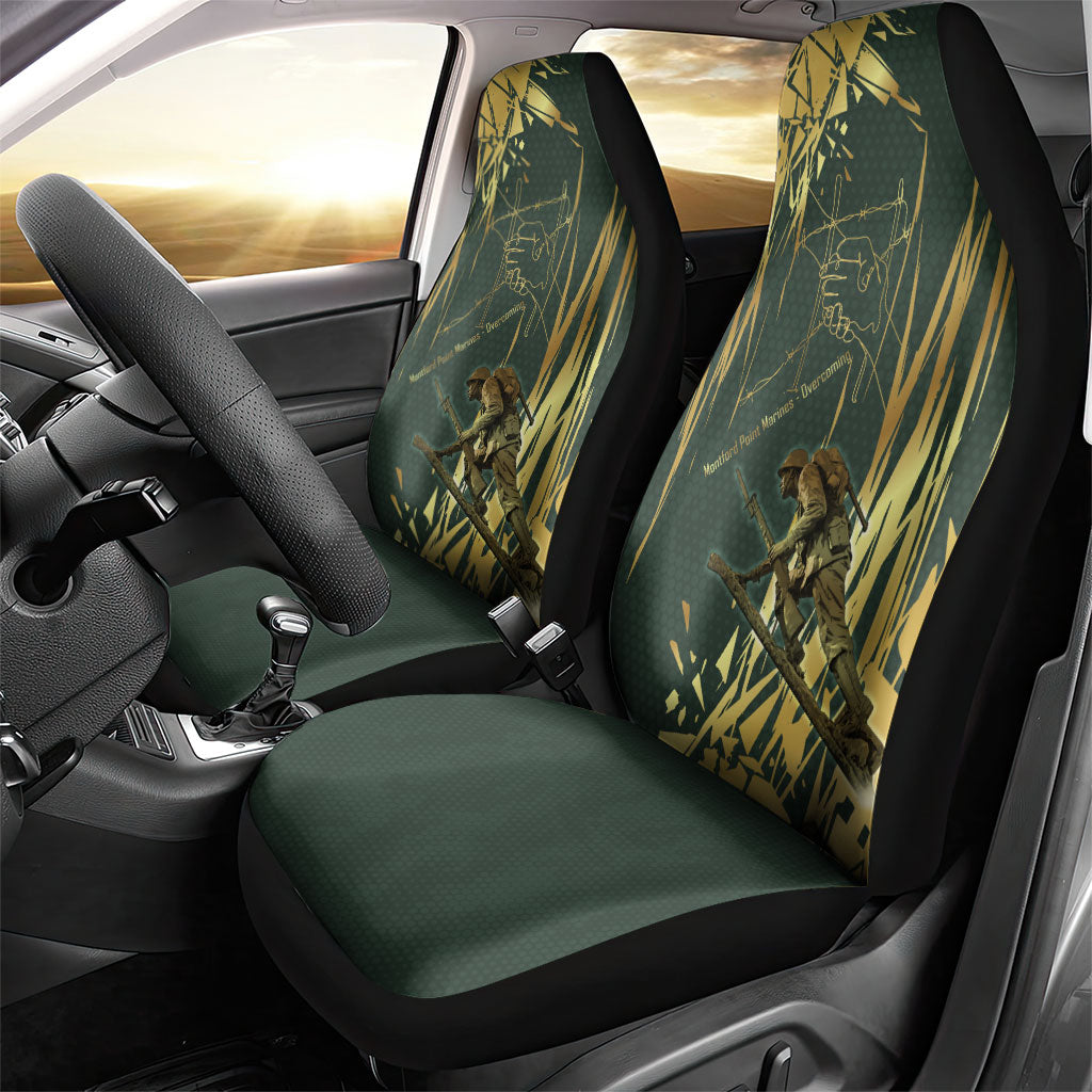 Montford Point Marines Overcoming Car Seat Cover Military History Camouflage Art