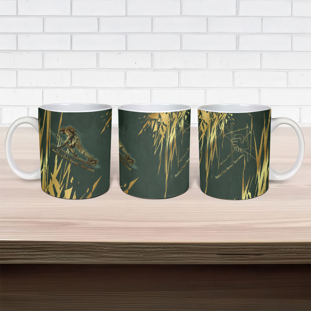 Montford Point Marines Overcoming Ceramic Mug Military History Camouflage Art