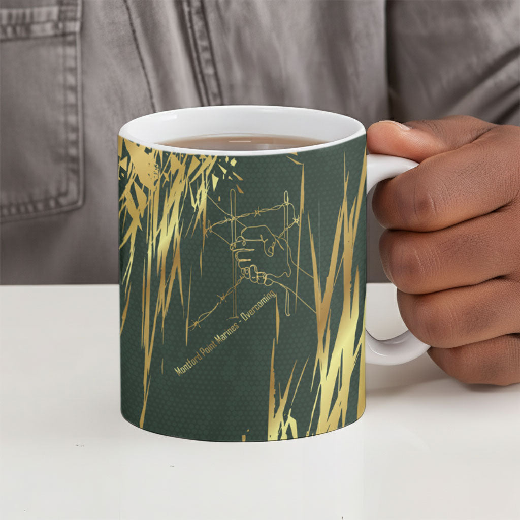 Montford Point Marines Overcoming Ceramic Mug Military History Camouflage Art