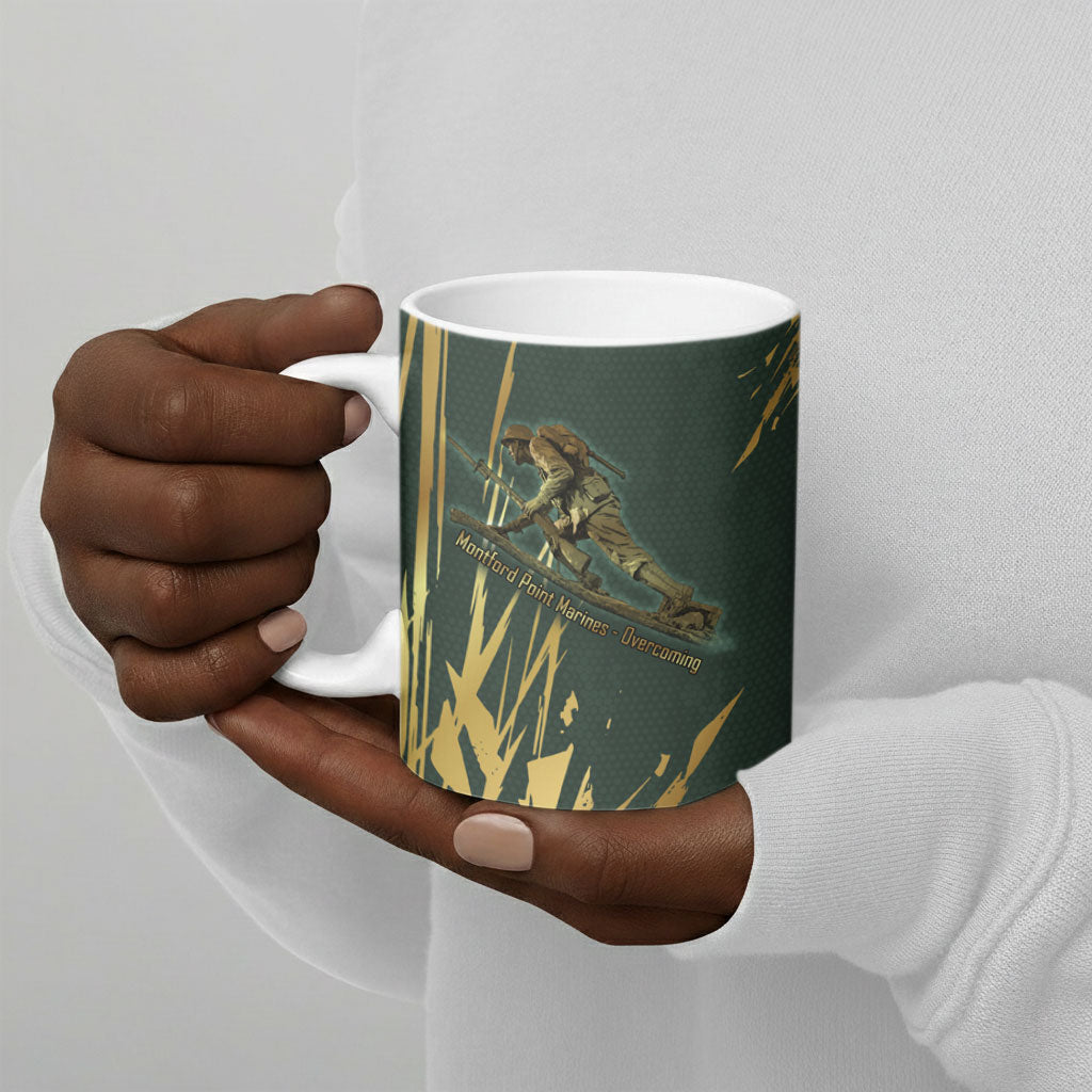 Montford Point Marines Overcoming Ceramic Mug Military History Camouflage Art