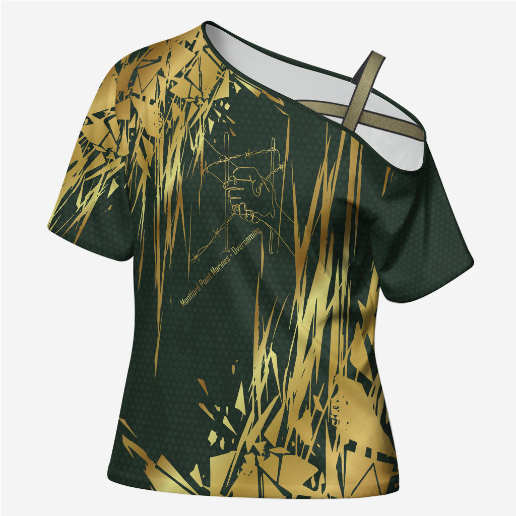 Montford Point Marines Overcoming Cross Shoulder Shirt Military History Camouflage Art